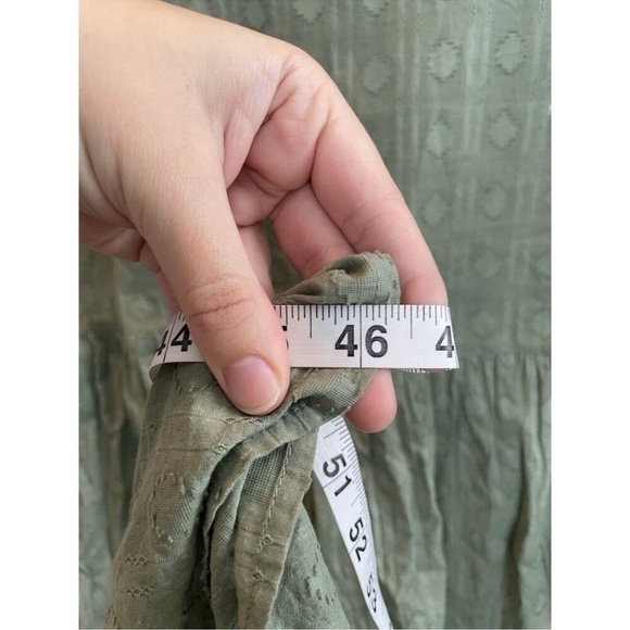Anthropologie Sage Green Cottagecore Maxi Dress size XS - Picture 12 of 12